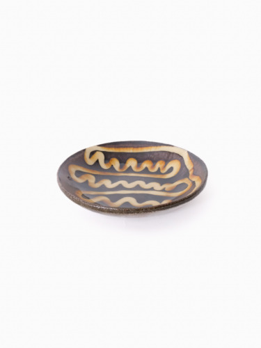 スリップウェア 丸皿 26-a3