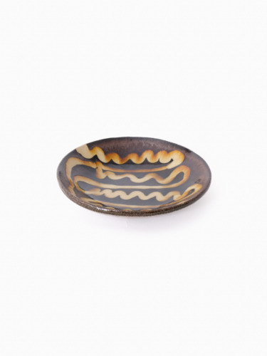 スリップウェア 丸皿 26-a3