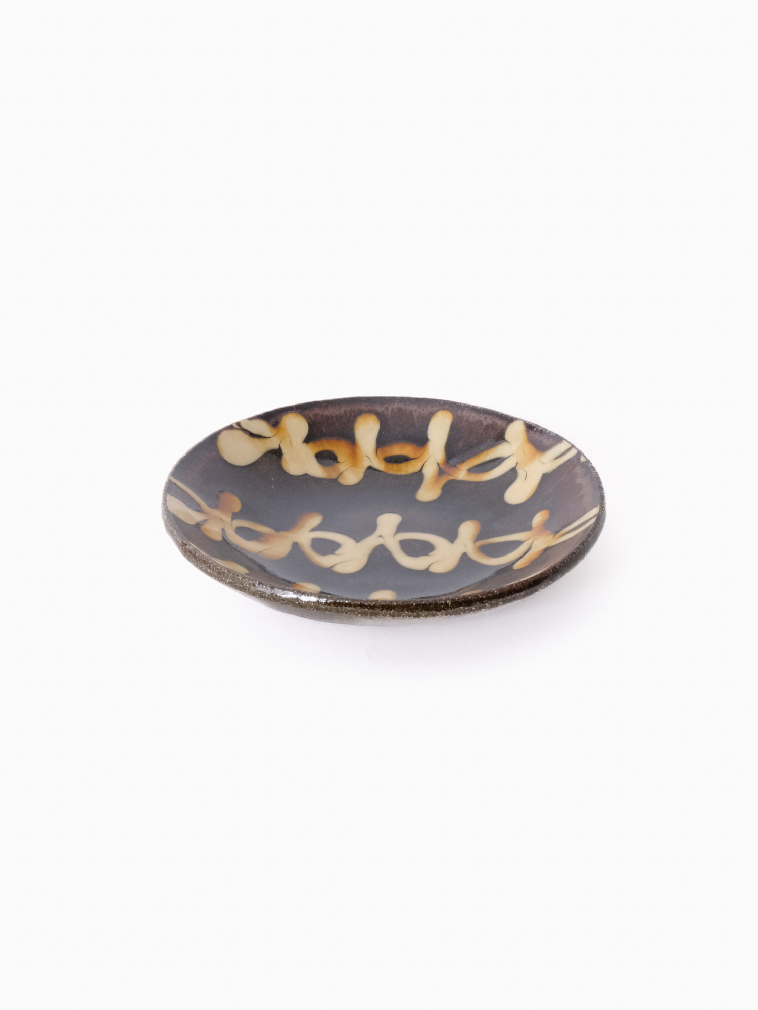 スリップウェア 丸皿 26-a2