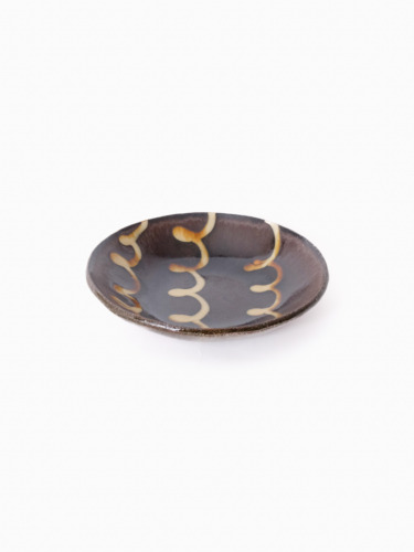 スリップウェア 丸皿 26-a1