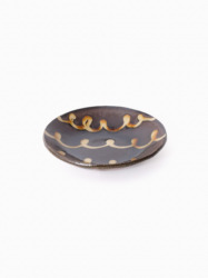 スリップウェア 丸皿 26-a1