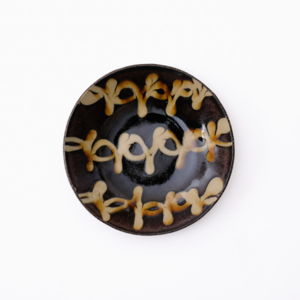 スリップウェア 丸皿 26-a2