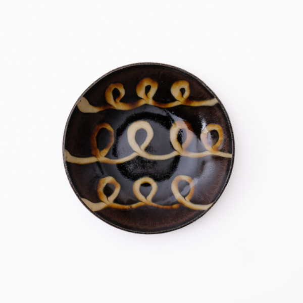 スリップウェア 丸皿 26-a5