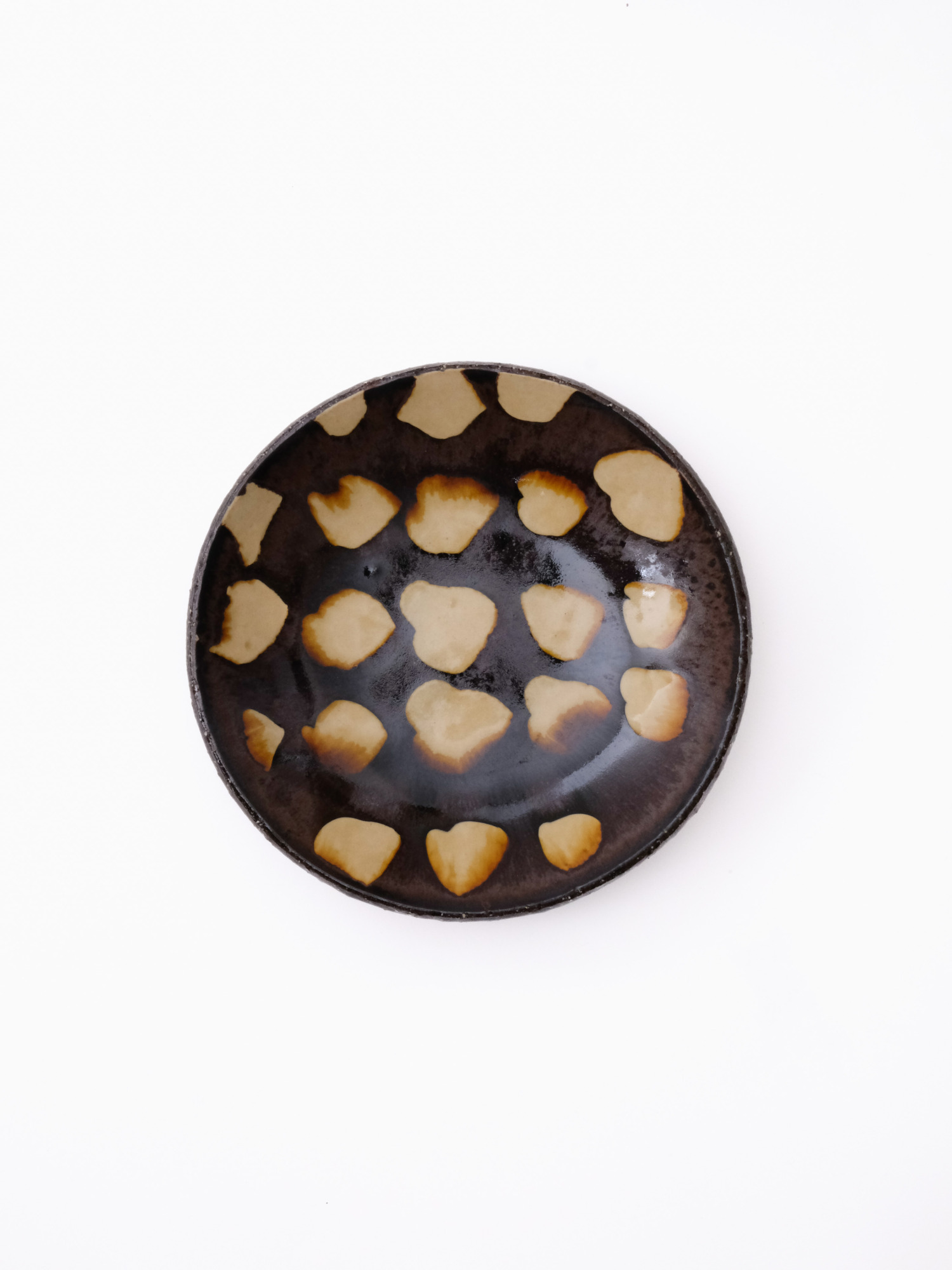 スリップウェア 丸皿 26-a4