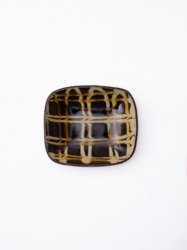 スリップウェア 長方鉢/小 26-b1