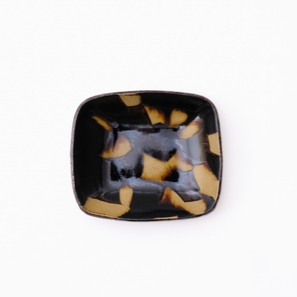 スリップウェア 長方鉢/小 26-b2