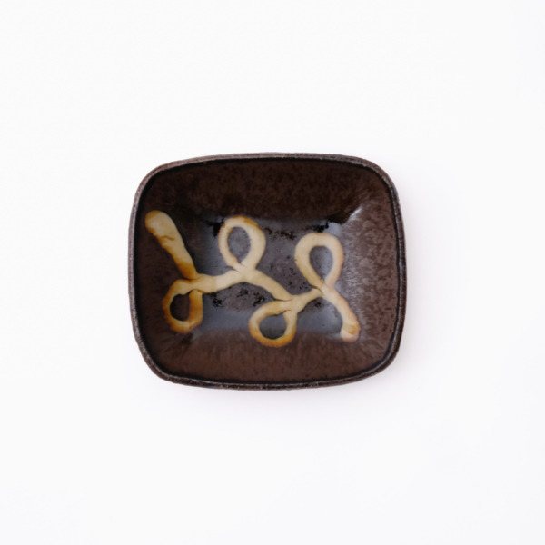 スリップウェア 長方鉢/小 26-b3