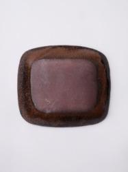 スリップウェア 長方鉢/中 26-c1