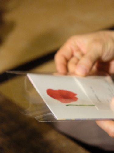 ポストカード３枚セット / あか