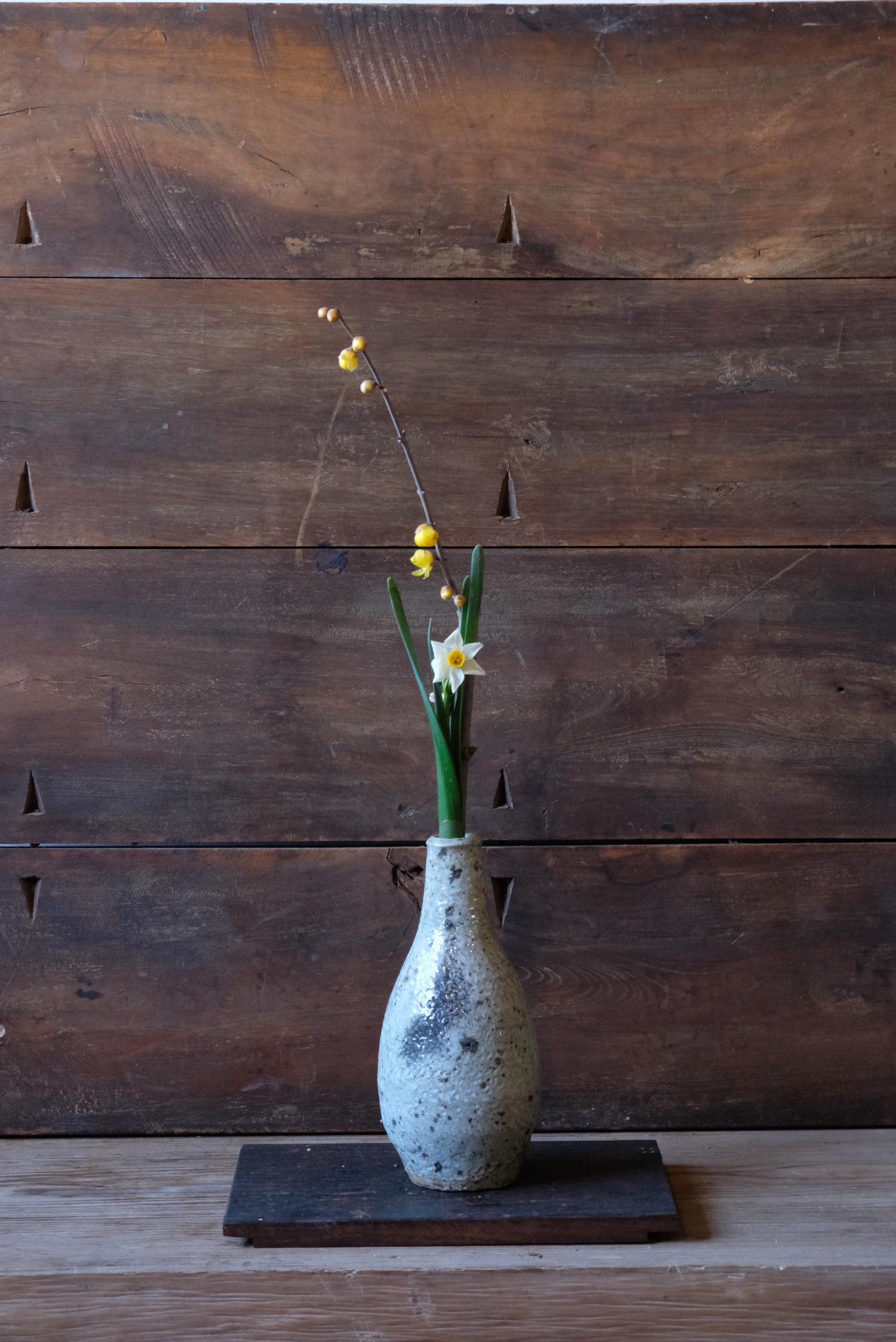 三島花入 / 下蕪