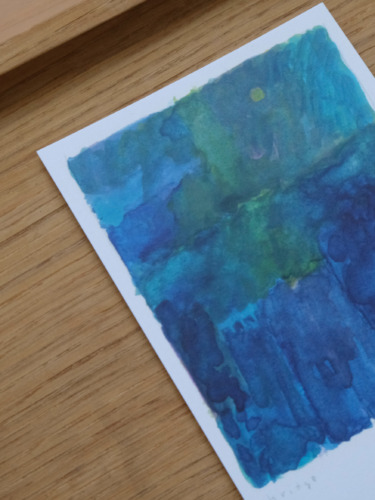 ポストカード３枚セット / あお