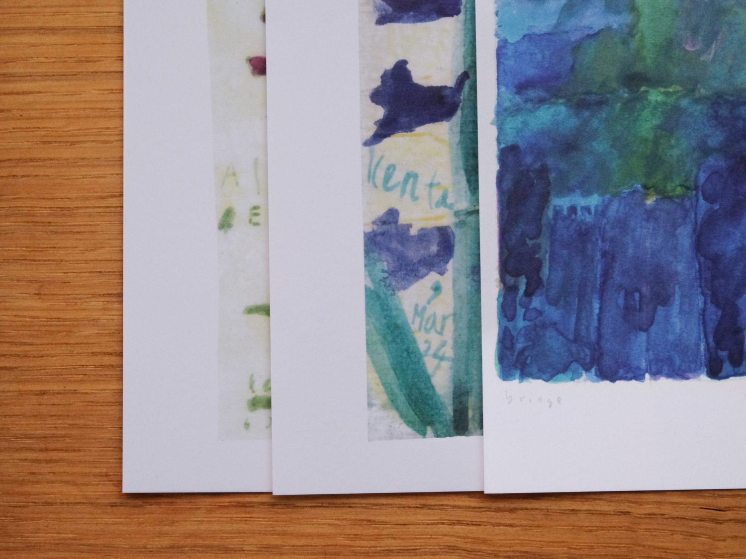 ポストカード３枚セット / あお