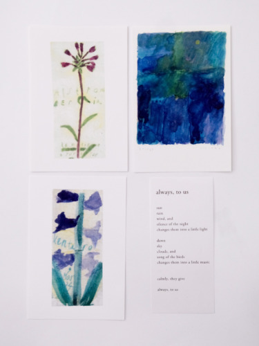 ポストカード３枚セット / あお