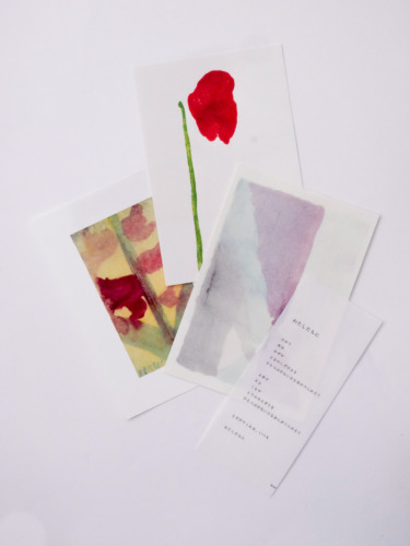 ポストカード３枚セット / あか