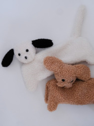 ワンコのティッシュカバー / 茶