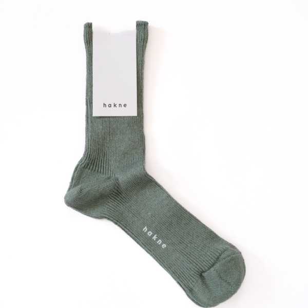 リネンリブソックス / malachite