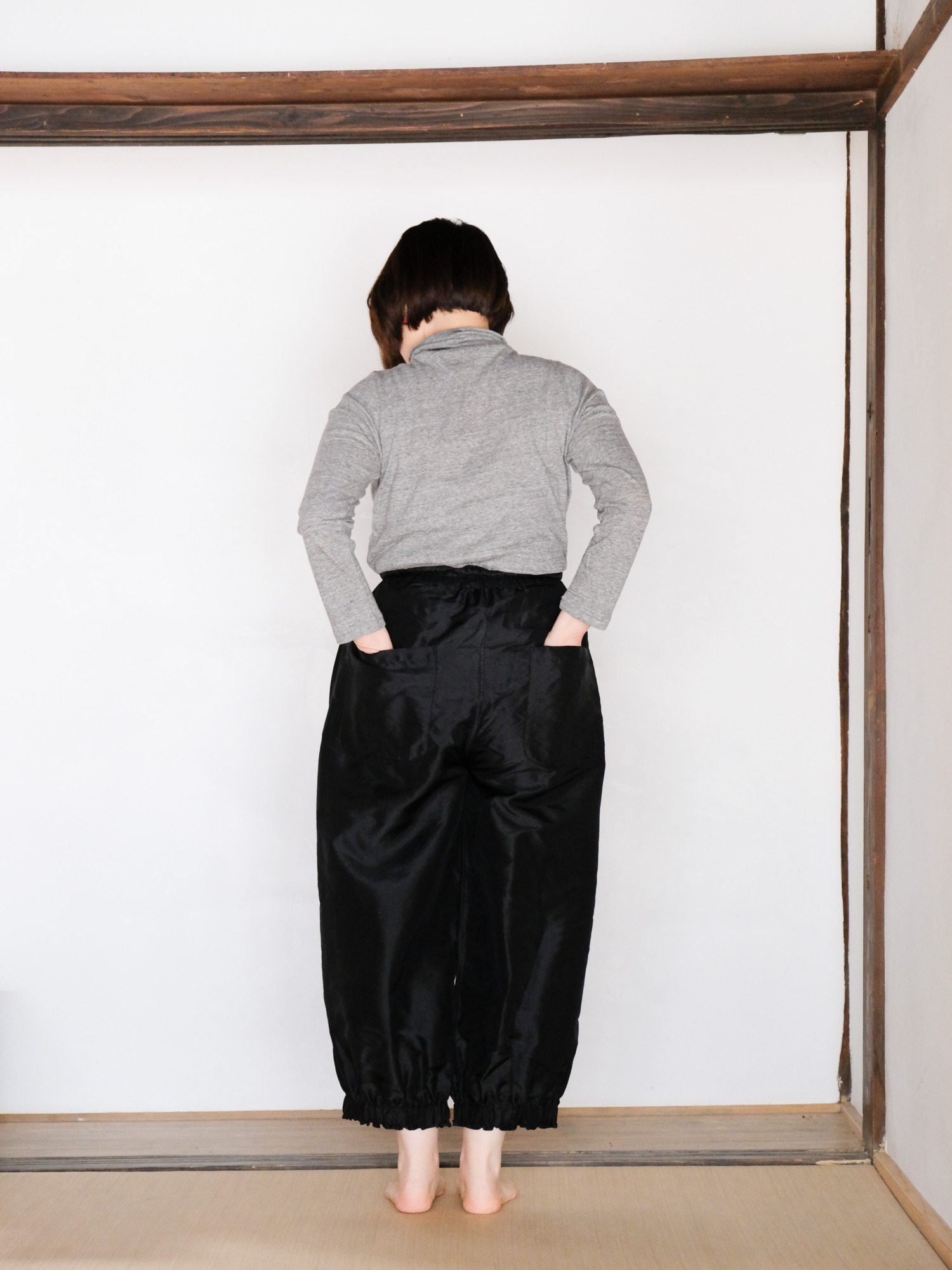 タイシルクニューカンフーパンツ / BLK