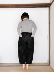 タイシルクニューカンフーパンツ / BLK