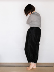 タイシルクニューカンフーパンツ / BLK