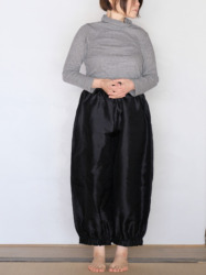 タイシルクニューカンフーパンツ / BLK