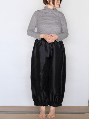 タイシルクニューカンフーパンツ / BLK