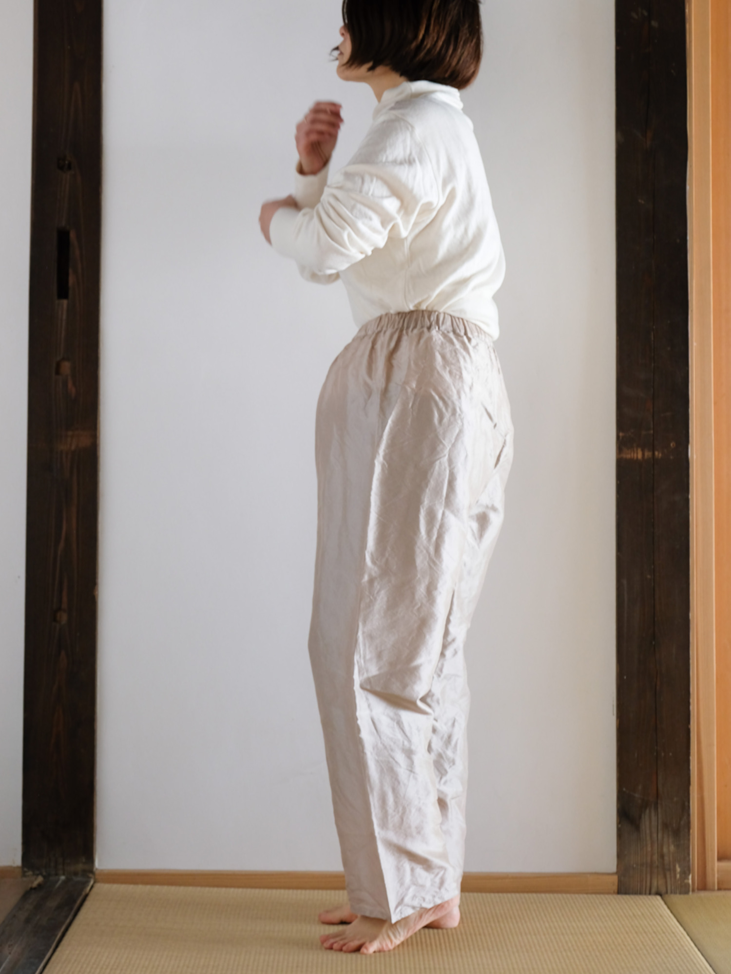 タイシルク メディテーションパンツ / BEG-26