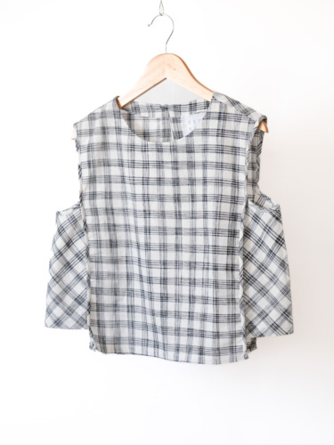 Hand Woven Sleeveless Top / Jharna Gingham