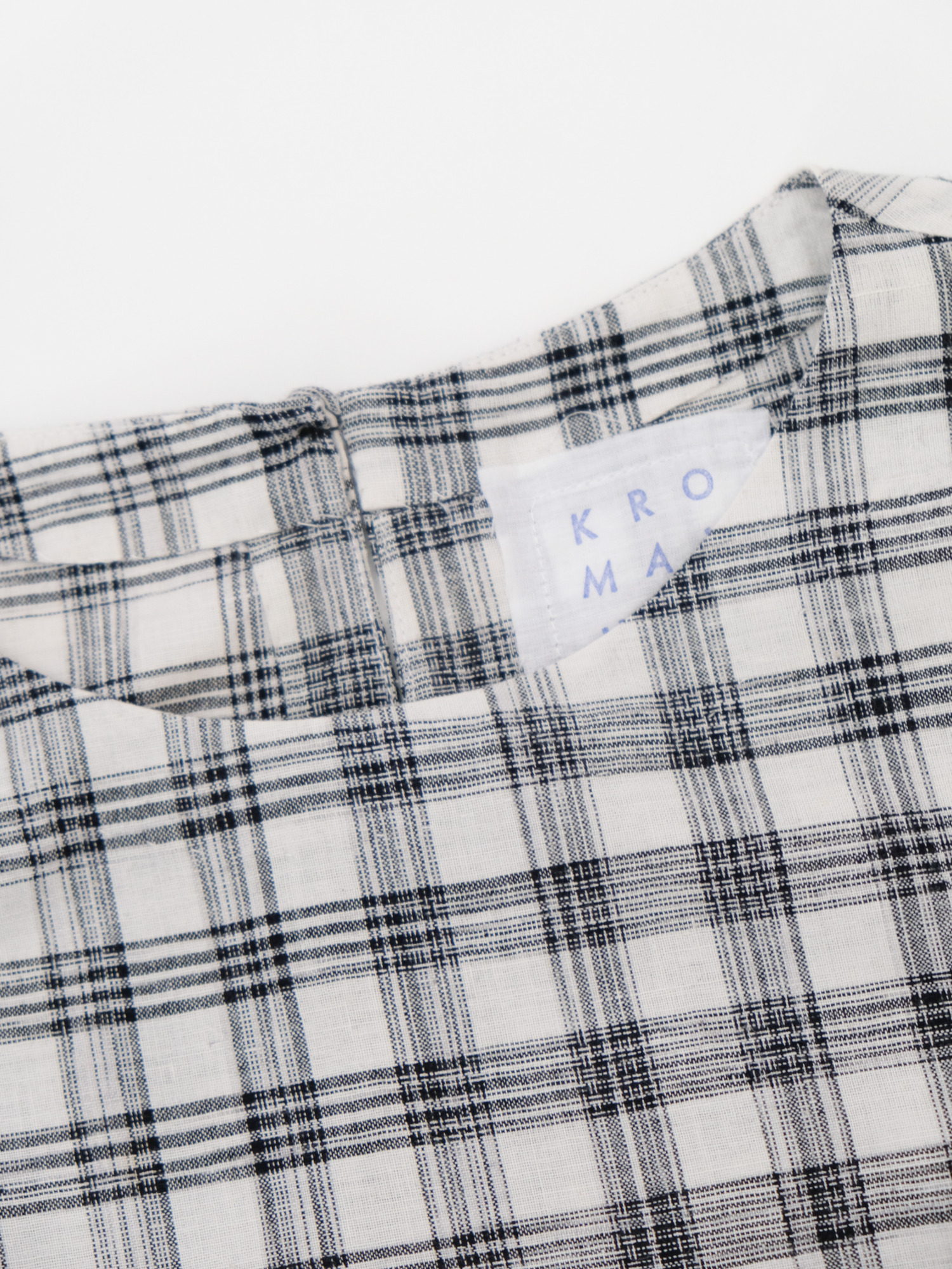 Hand Woven Sleeveless Top / Jharna Gingham