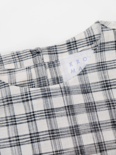 Hand Woven Sleeveless Top / Jharna Gingham