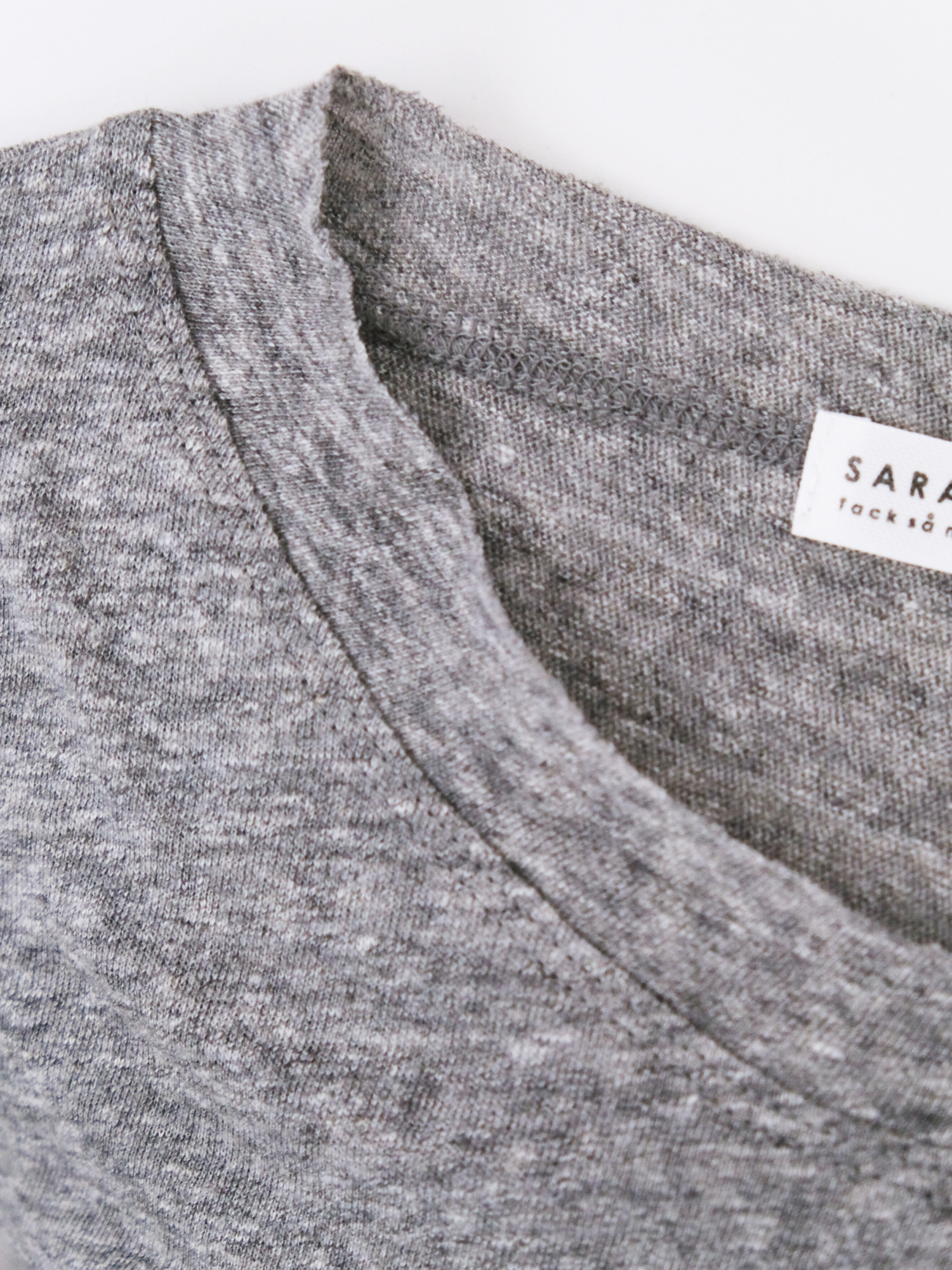 ラフィーガーゼCネックCS 半袖 / dark gray